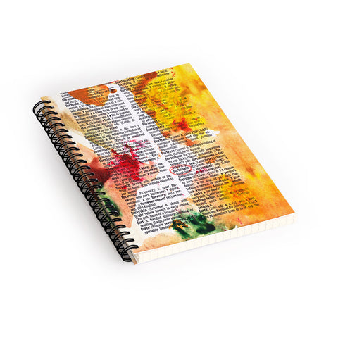 Susanne Kasielke Fortunate Dictionary Art Spiral Notebook