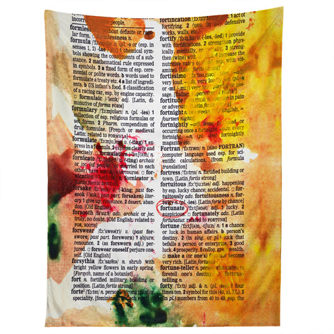 Susanne Kasielke Fortunate Dictionary Art Tapestry