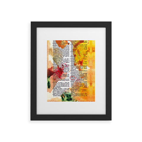 Susanne Kasielke Fortunate Dictionary Art Framed Art Print