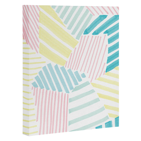 Susanne Kasielke French Reviera Seaside Stripes Art Canvas