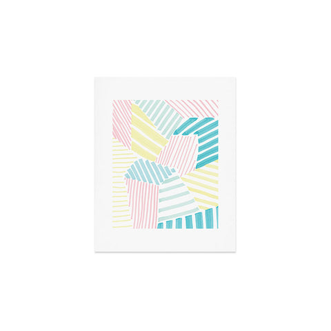 Susanne Kasielke French Reviera Seaside Stripes Art Print