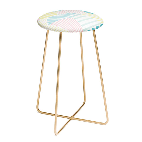 Susanne Kasielke French Reviera Seaside Stripes Counter Stool