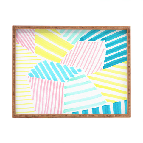 Susanne Kasielke French Reviera Seaside Stripes Rectangular Tray