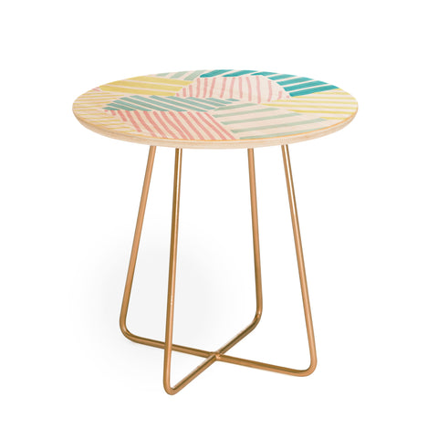 Susanne Kasielke French Reviera Seaside Stripes Round Side Table