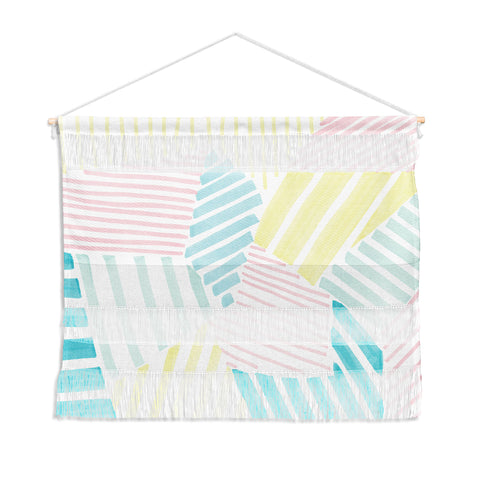 Susanne Kasielke French Reviera Seaside Stripes Wall Hanging Landscape