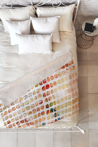 Susanne Kasielke Funny Blocks Fleece Throw Blanket