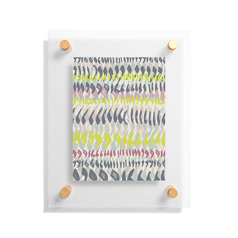Susanne Kasielke Geometric Brushstroke Marks Floating Acrylic Print