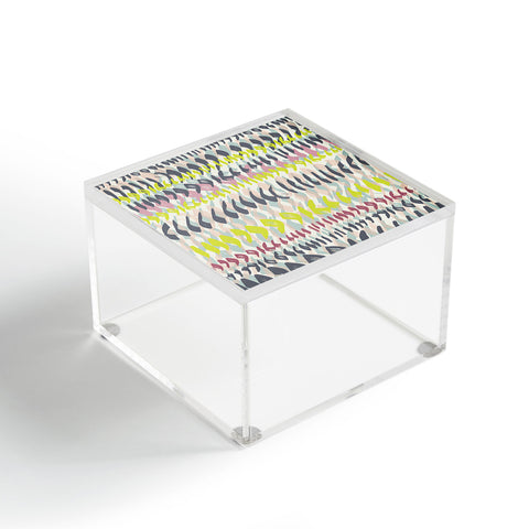 Susanne Kasielke Geometric Brushstroke Marks Acrylic Box