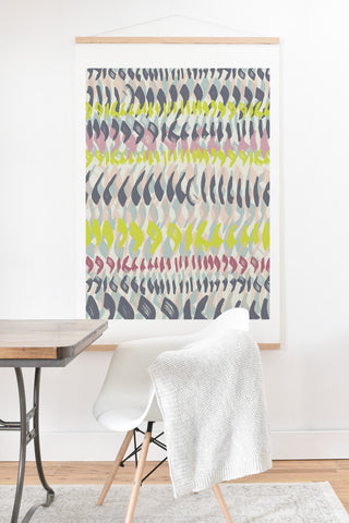 Susanne Kasielke Geometric Brushstroke Marks Art Print And Hanger