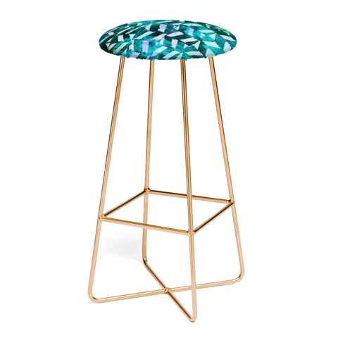 Susanne Kasielke Geometric Folk Stripes Bar Stool