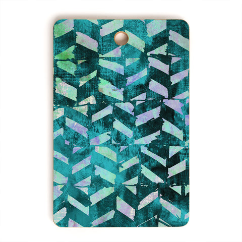 Susanne Kasielke Geometric Folk Stripes Cutting Board Rectangle