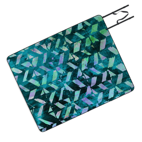 Susanne Kasielke Geometric Folk Stripes Picnic Blanket