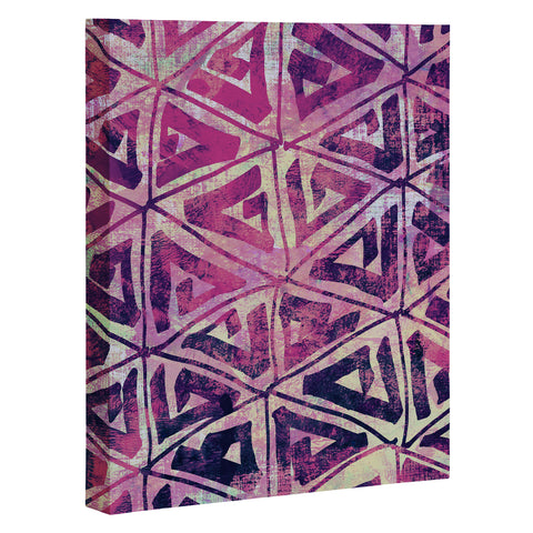 Susanne Kasielke Geometric Folk Triangles Art Canvas