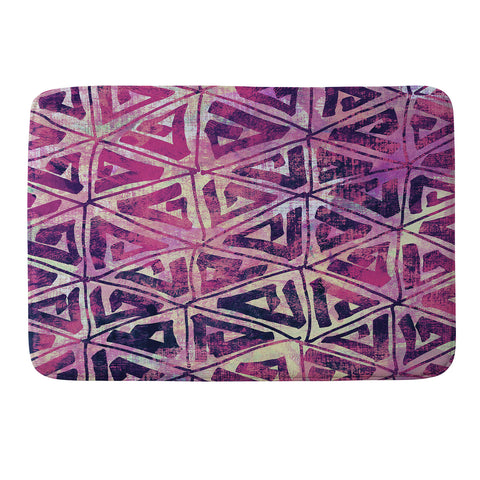 Susanne Kasielke Geometric Folk Triangles Memory Foam Bath Mat