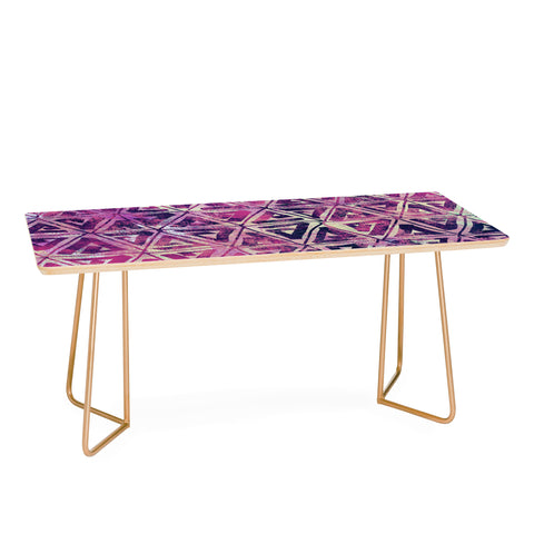 Susanne Kasielke Geometric Folk Triangles Coffee Table