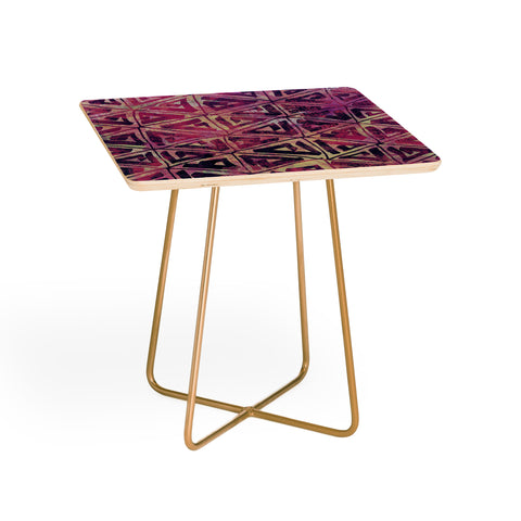 Susanne Kasielke Geometric Folk Triangles Side Table