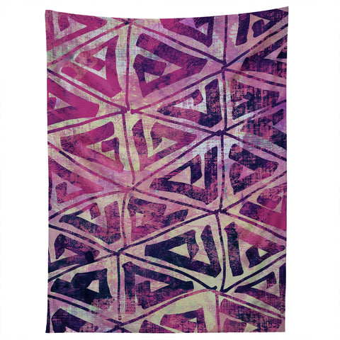 Susanne Kasielke Geometric Folk Triangles Tapestry