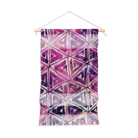Susanne Kasielke Geometric Folk Triangles Wall Hanging Portrait