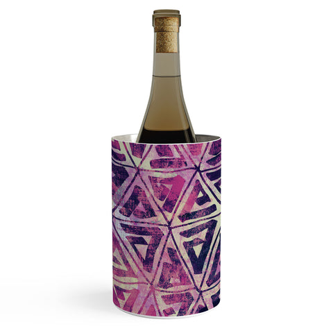 Susanne Kasielke Geometric Folk Triangles Wine Chiller