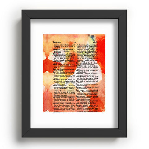 Susanne Kasielke Happy Dictionary Art Recessed Framing Rectangle