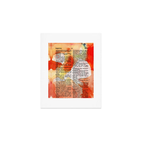 Susanne Kasielke Happy Dictionary Art Art Print