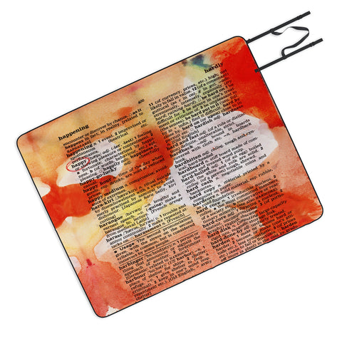 Susanne Kasielke Happy Dictionary Art Picnic Blanket