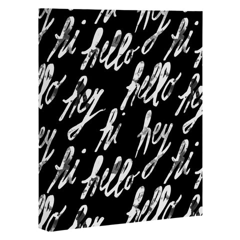 Susanne Kasielke Hi Hey Hello Dark Art Canvas