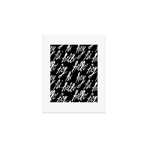 Susanne Kasielke Hi Hey Hello Dark Art Print
