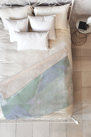 Susanne Kasielke Holistic Geometric Texture Fleece Throw Blanket