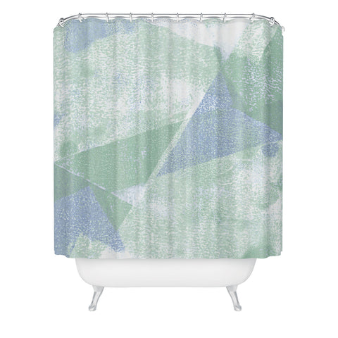 Susanne Kasielke Holistic Geometric Texture Shower Curtain