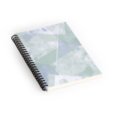 Susanne Kasielke Holistic Geometric Texture Spiral Notebook