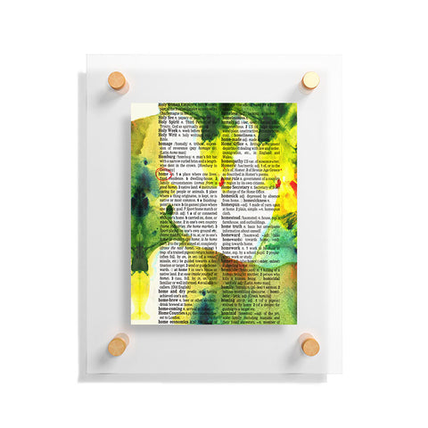 Susanne Kasielke Home Dictionary Art Floating Acrylic Print