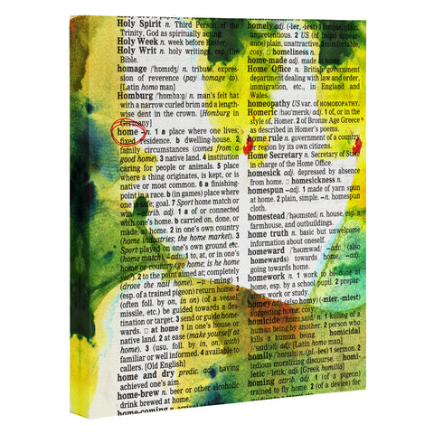 Susanne Kasielke Home Dictionary Art Art Canvas