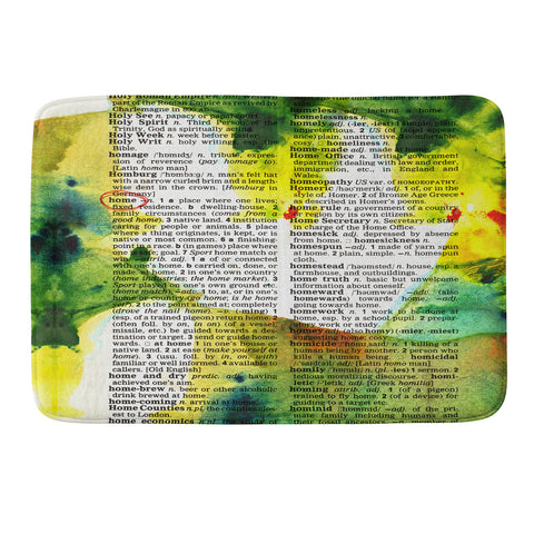 Susanne Kasielke Home Dictionary Art Memory Foam Bath Mat