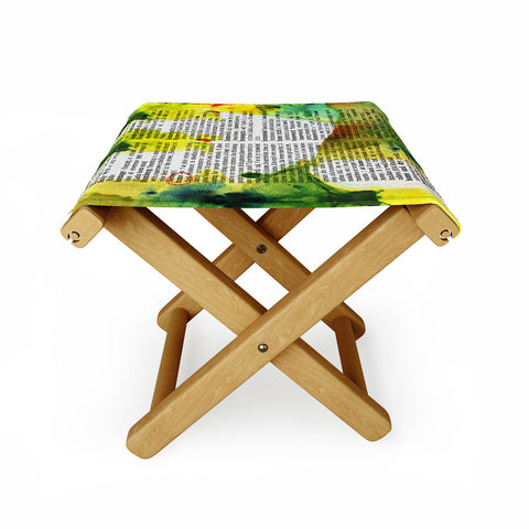 Susanne Kasielke Home Dictionary Art Folding Stool
