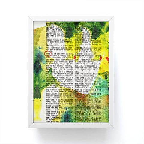 Susanne Kasielke Home Dictionary Art Framed Mini Art Print