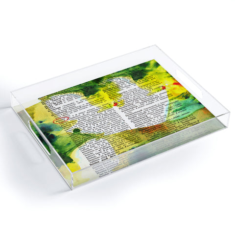 Susanne Kasielke Home Dictionary Art Acrylic Tray