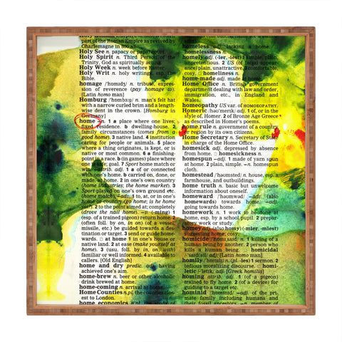 Susanne Kasielke Home Dictionary Art Square Tray