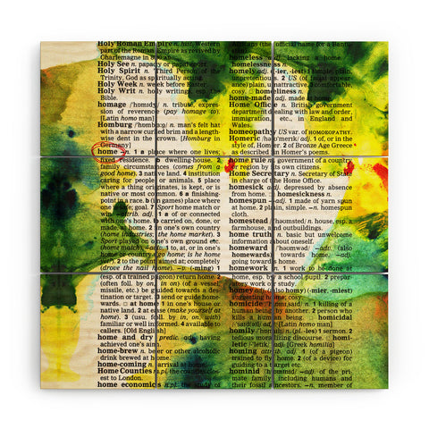 Susanne Kasielke Home Dictionary Art Wood Wall Mural