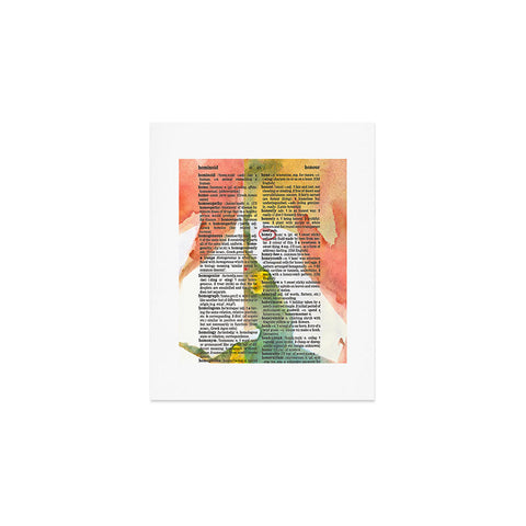 Susanne Kasielke Honey Dictionary Art Art Print