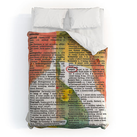 Susanne Kasielke Honey Dictionary Art Comforter
