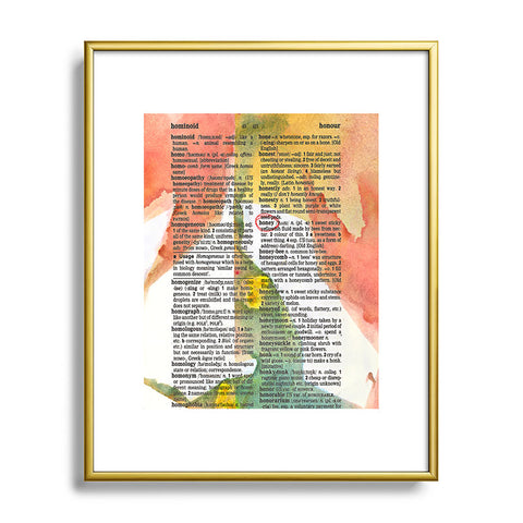 Susanne Kasielke Honey Dictionary Art Metal Framed Art Print