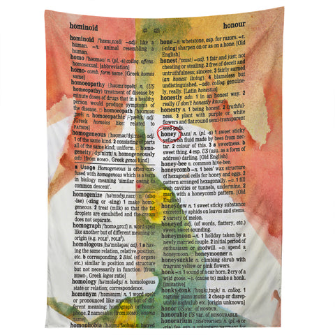 Susanne Kasielke Honey Dictionary Art Tapestry