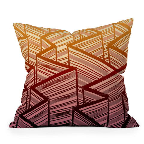 Susanne Kasielke Into The Mystic Stripes Throw Pillow