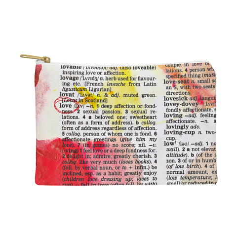 Susanne Kasielke Love Dictionary Art Pouch