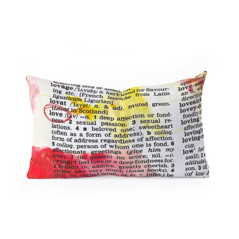 Susanne Kasielke Love Dictionary Art Oblong Throw Pillow