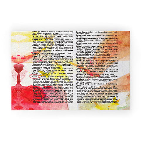 Susanne Kasielke Love Dictionary Art Welcome Mat