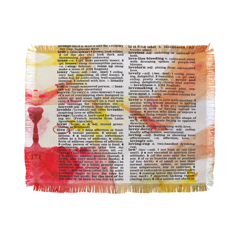 Susanne Kasielke Love Dictionary Art Throw Blanket