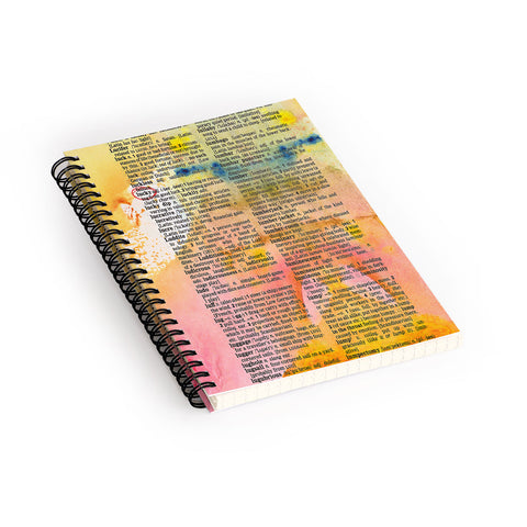 Susanne Kasielke Lucky Dictionary Art Spiral Notebook