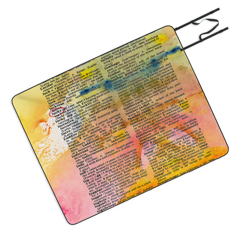 Susanne Kasielke Lucky Dictionary Art Picnic Blanket